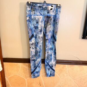 Lululemon Abstract Blue Leggings